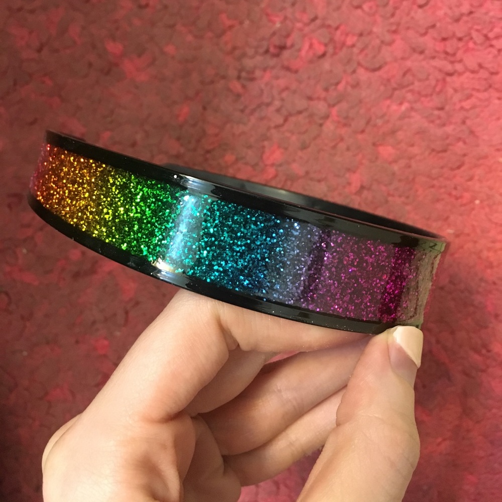 Beautiful Rainbow Glitter headband
