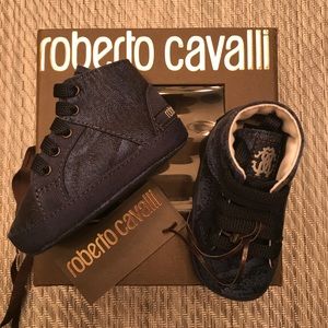 Authentic Roberto Cavalli baby shoes.