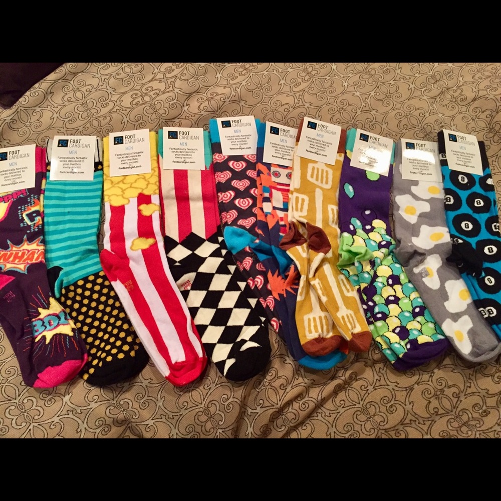 Men’s Foot Cardigan Crazy Socks