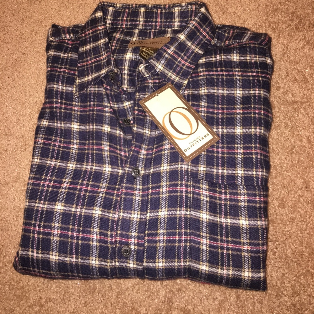 Long Sleeve Outdoor Outfitters Button Down Flannel