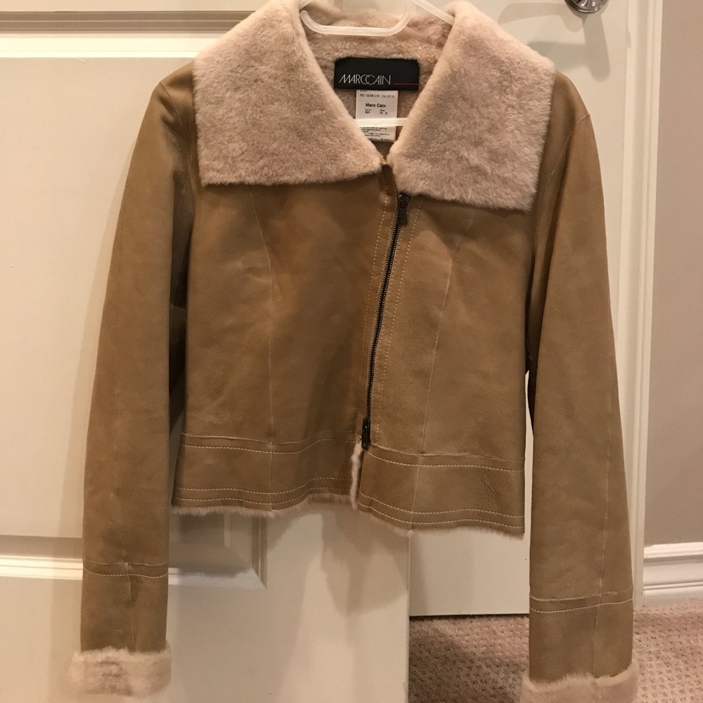 Marc Cain vintage leather jacket