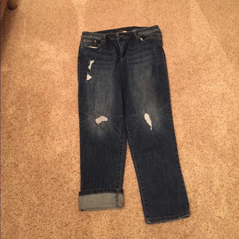 Chico brand jeans.