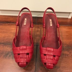 Authentic Miu Miu Wedges