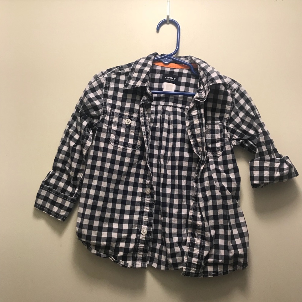 Button down plaid shirt