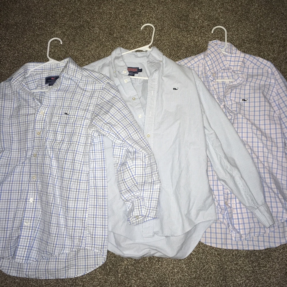 3 Vineyard Vine Button ups