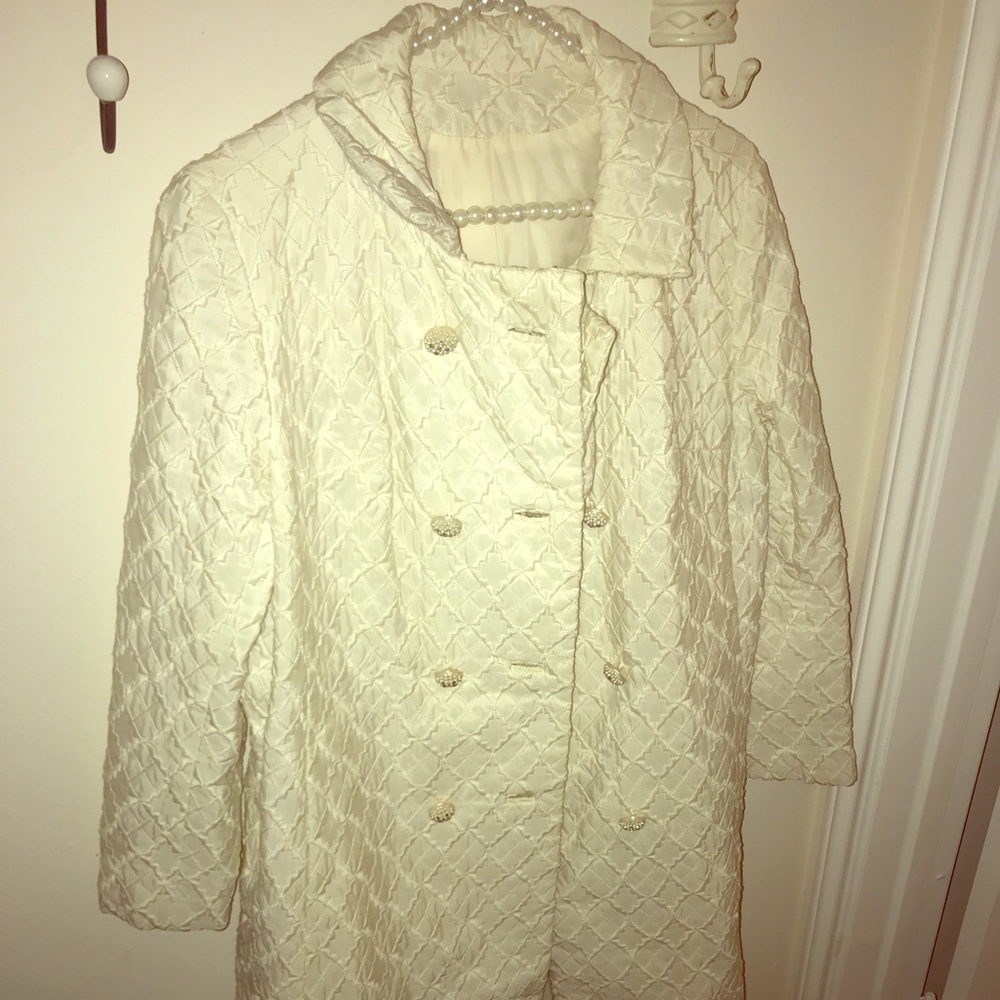 Vintage white coat size M