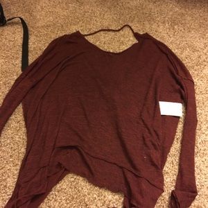 Free people open back top