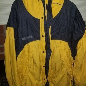 Yellow Columbia Waterproof Jacket