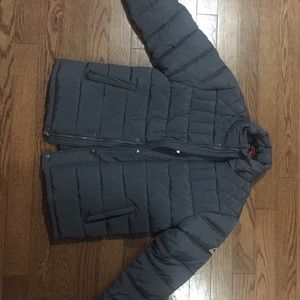 Olive Colored Puffer Jacket
