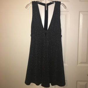 Adorable black glittery free people dress!