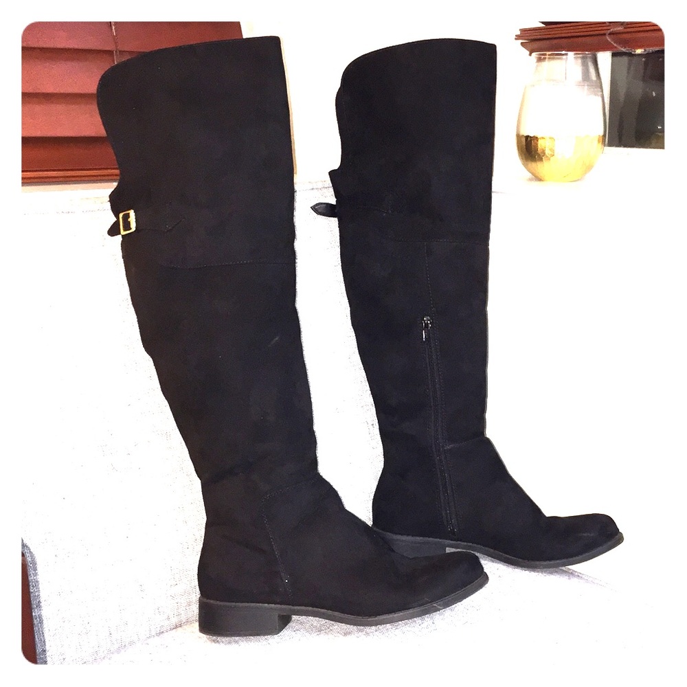 Candie's black over the knee boots