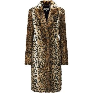Carine Roitfeld for Uniqlo Leopard Faux Fur Coat S