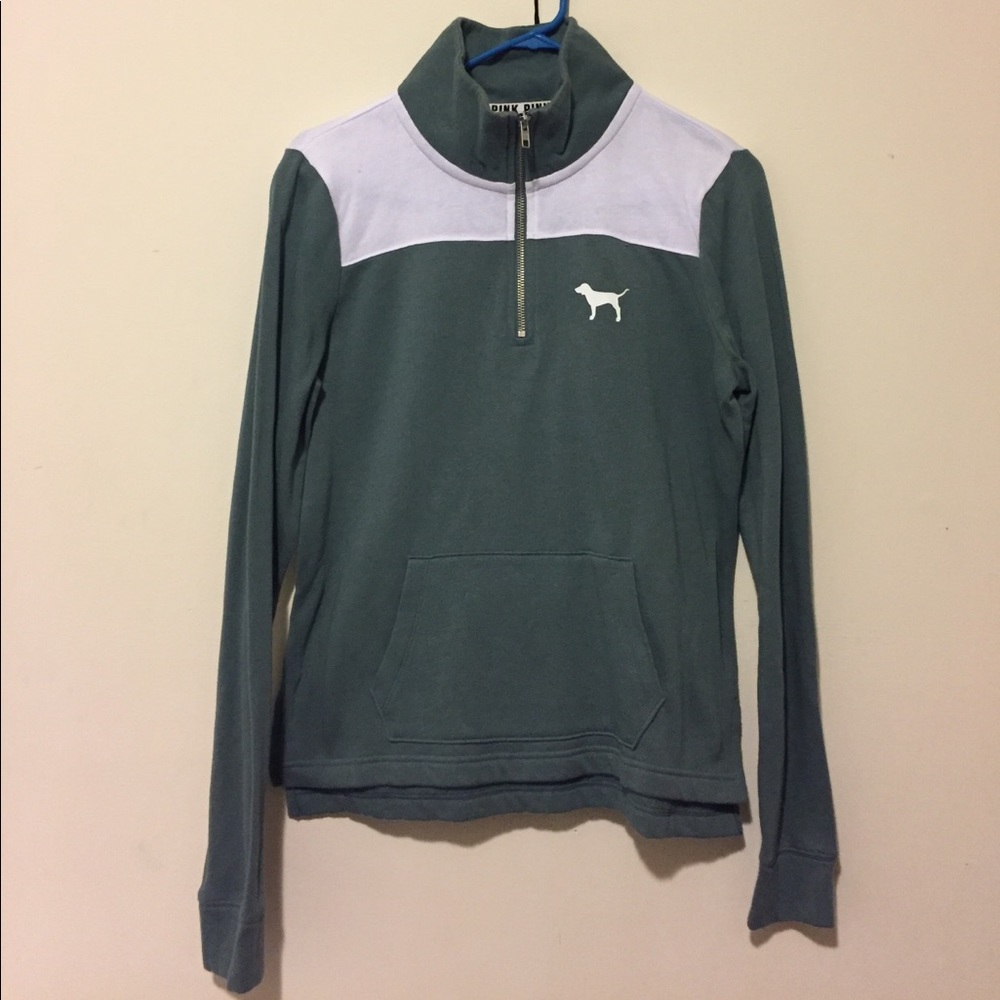 Pink quarter zip up