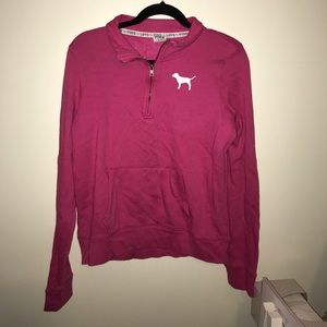 Pink PINK quarter zip