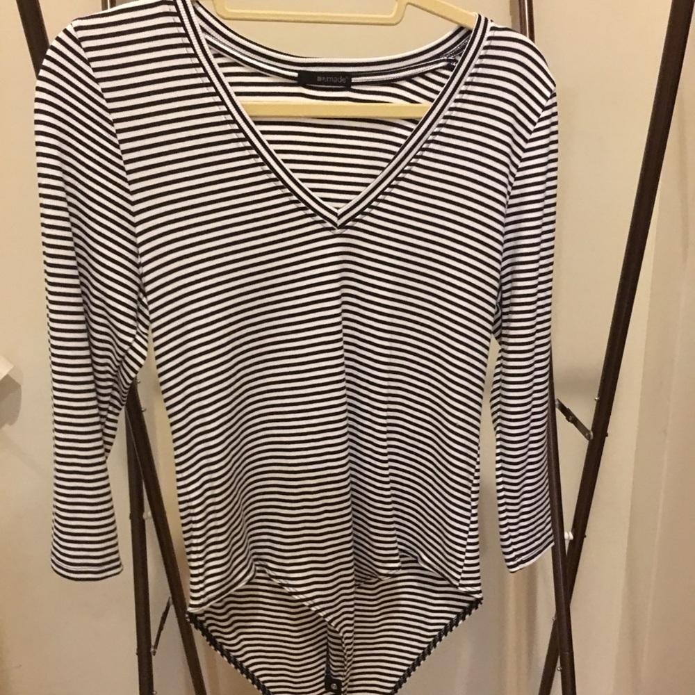 Anthropologie Black and White Onesie