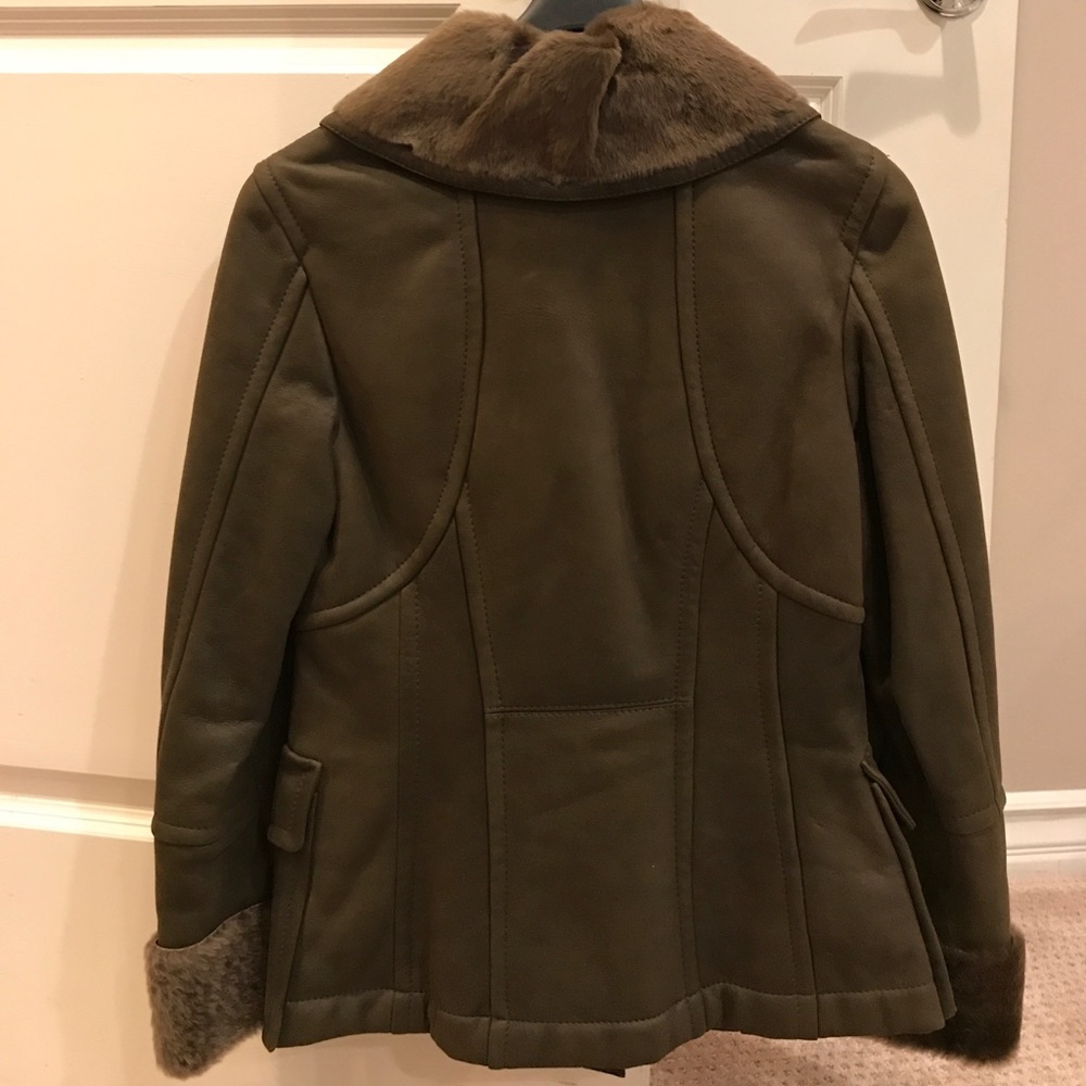 Marc Cain jacket with inner fur. Brown. - Picture 3 of 3