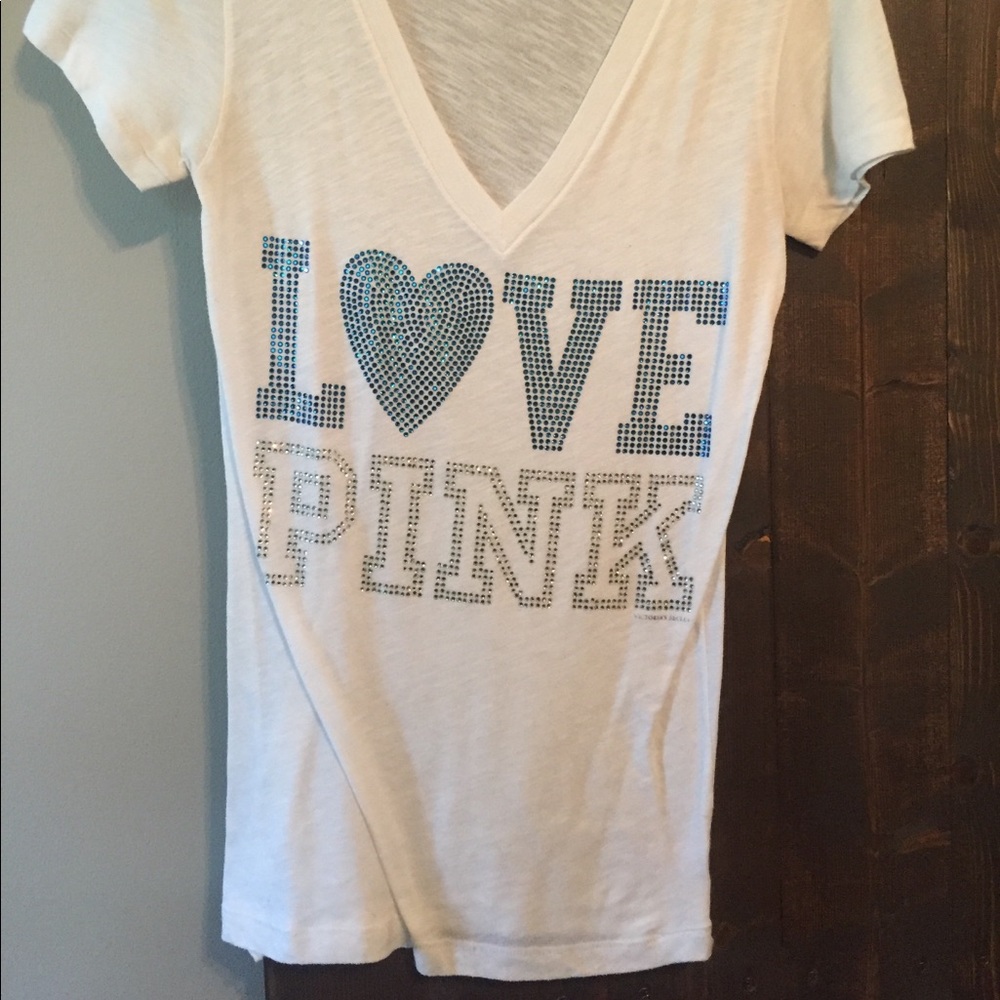 Victoria’s Secret Pink short sleeve bling tee