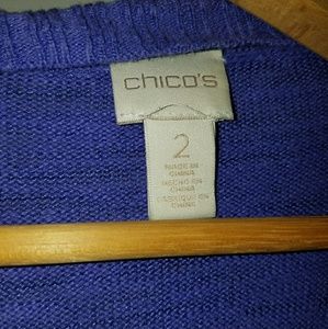 Chico's pleated cardigan