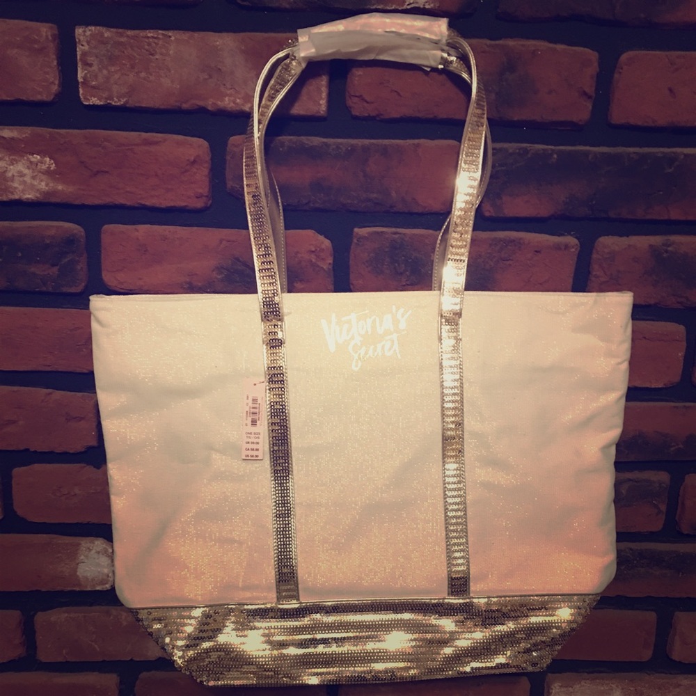 Gold bling tote