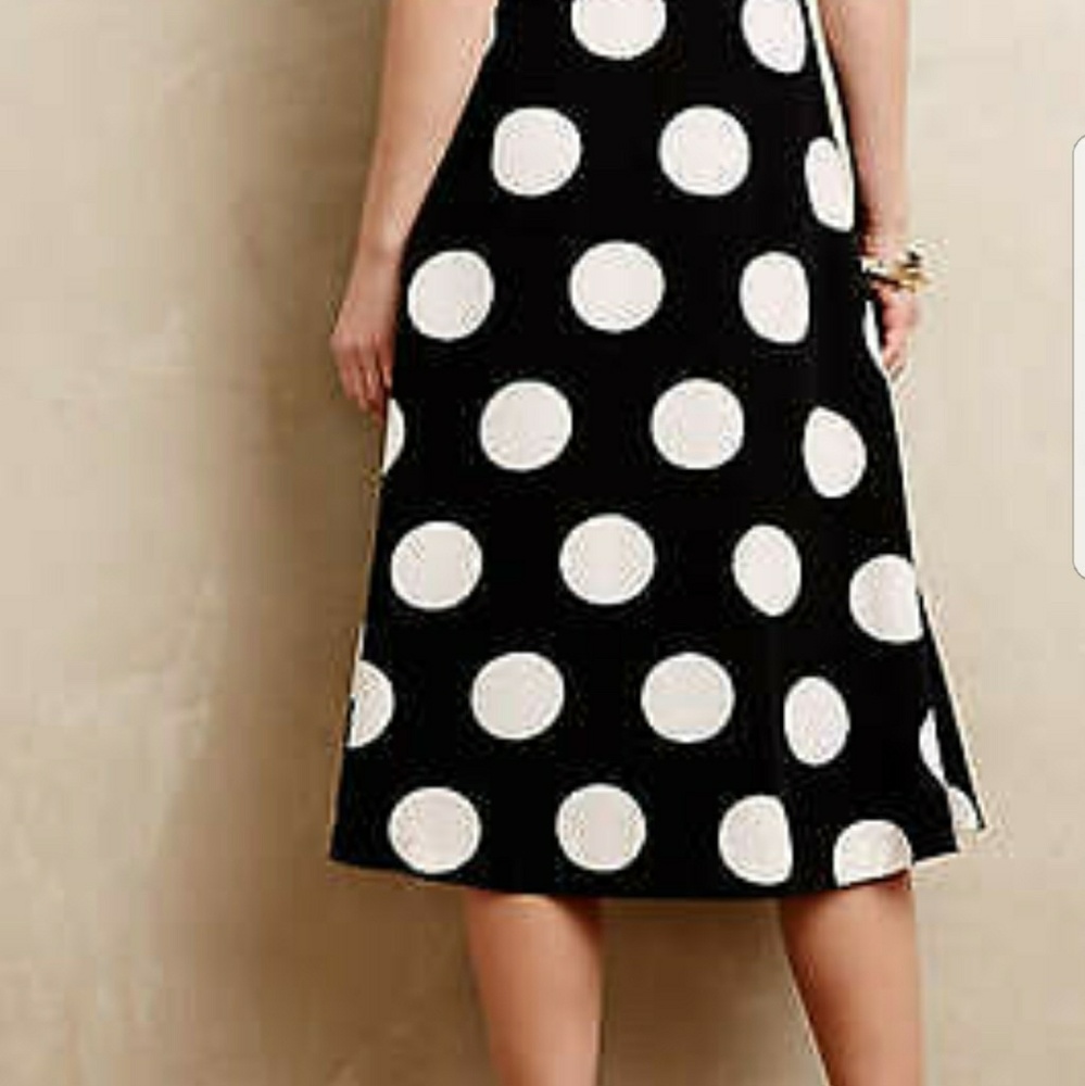 HD in Paris (Anthropologie) polka dot midi skirt