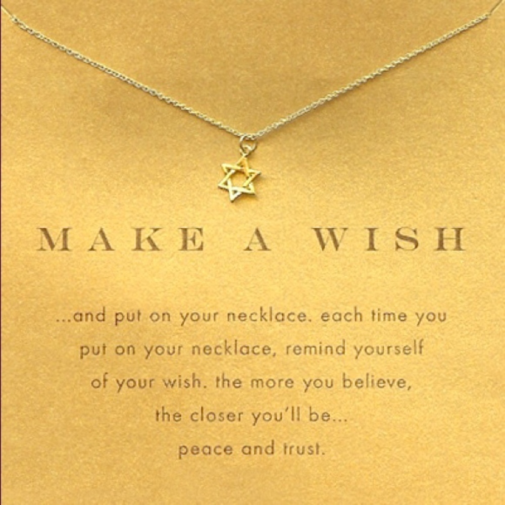 Star of David Dainty Pendant Delicate Necklace - Picture 1 of 4