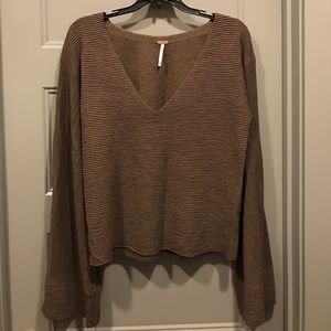 Free people bell sleeve sweater