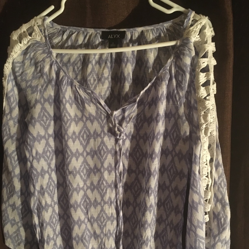 Alyx long Sleeve crochet top.