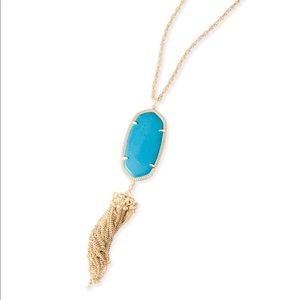 Kendra Scott Rayne necklace in turquoise