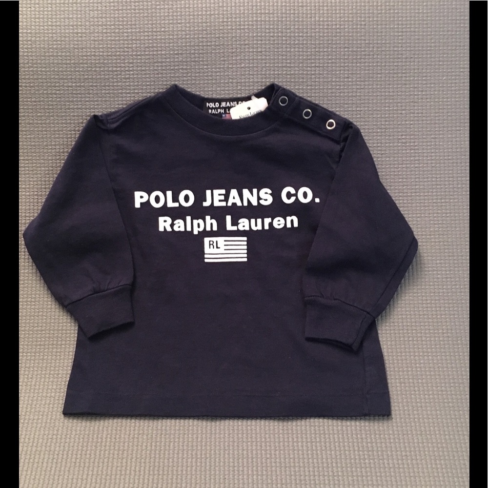 Ralph Lauren Navy Top. NWT