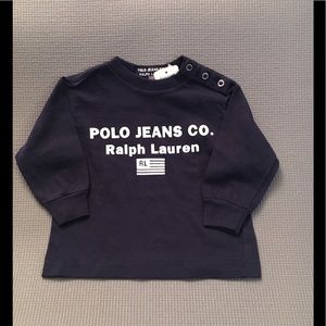 Ralph Lauren Navy Top. NWT