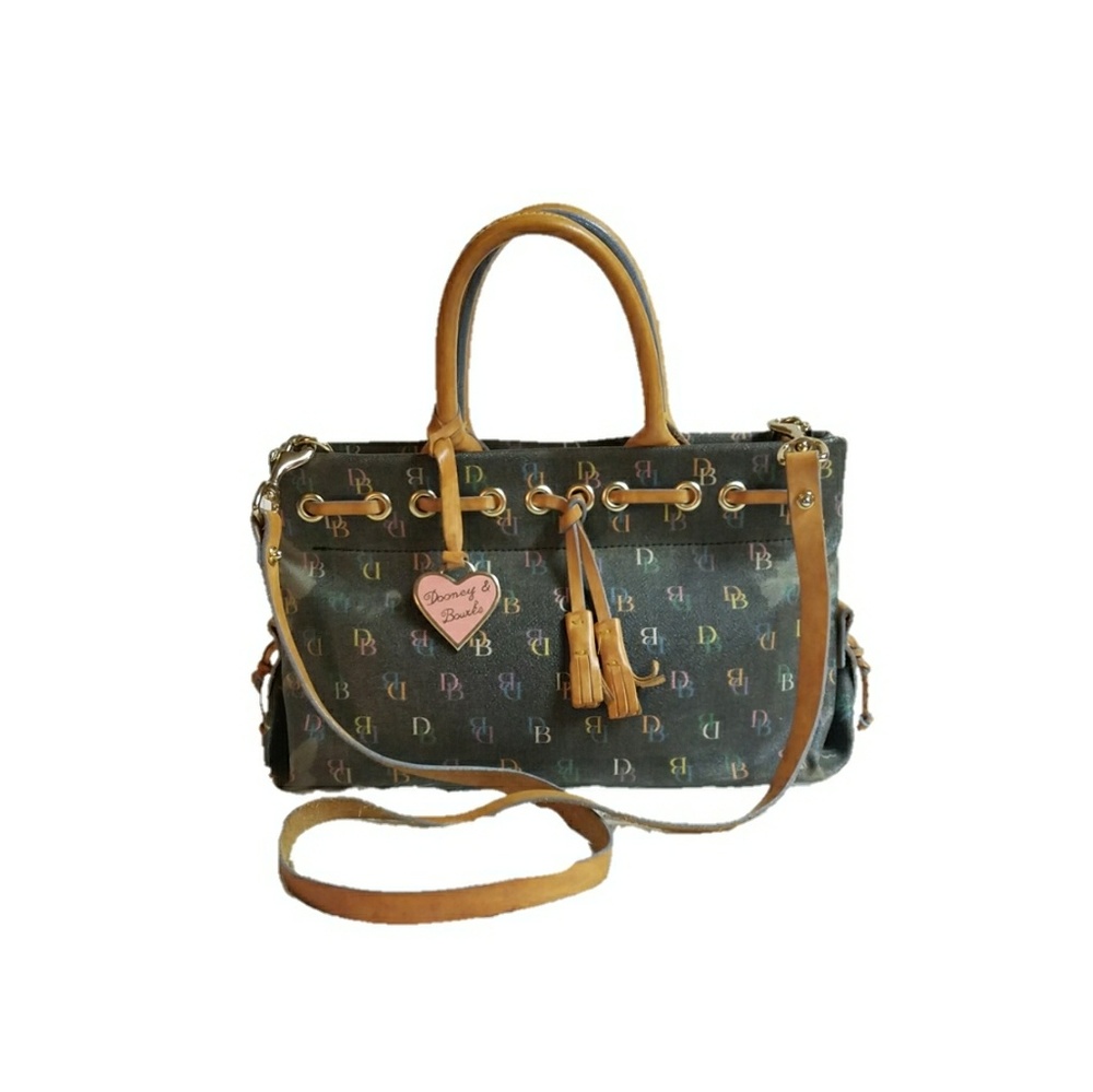 DOONEY & BOURKE vintage coated canvas logo bag