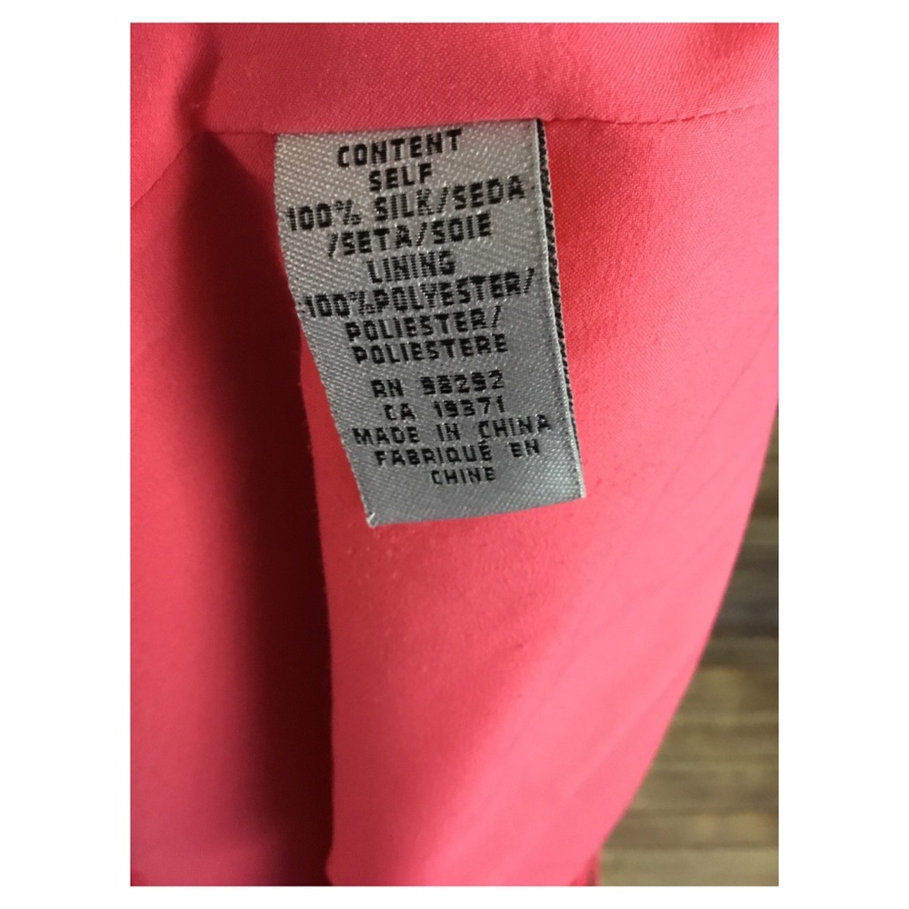 ❌SOLD❌TIBI New York Pink Bird Pattern Dress SZ L - Picture 5 of 5