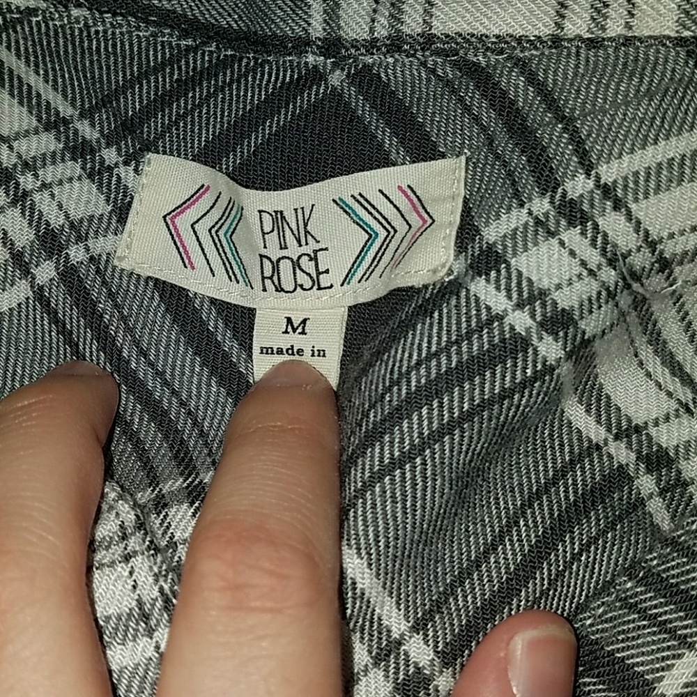 Gray and White Flannel