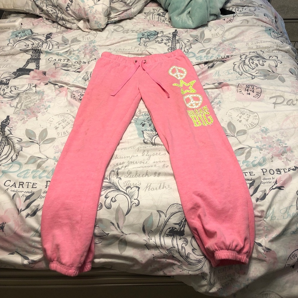 Pink Justice “Dream Big” sweatpants size 12