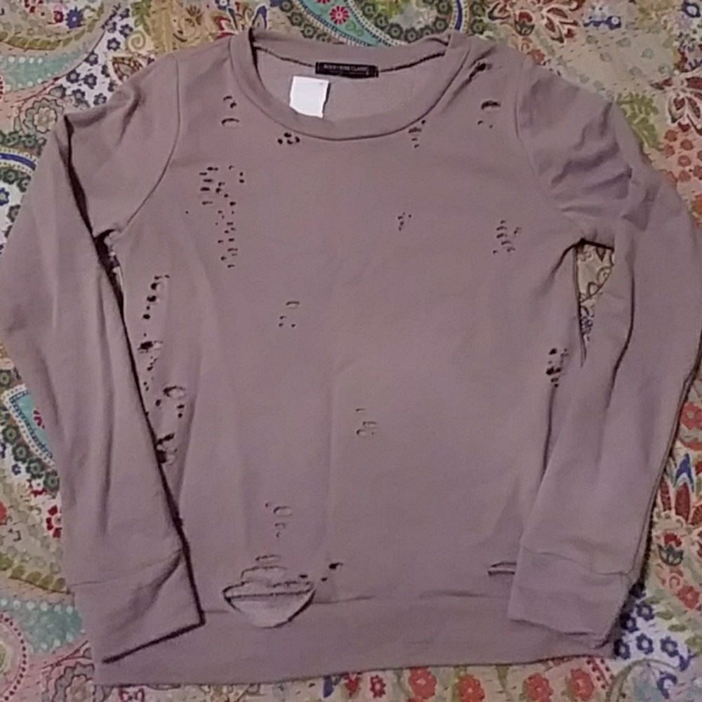 Ripped Lightweight Sweatshirt NWT