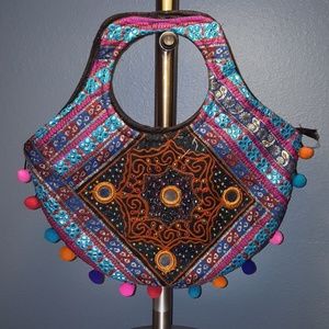 GYPSY MOROCCAN POM POM PURSE
