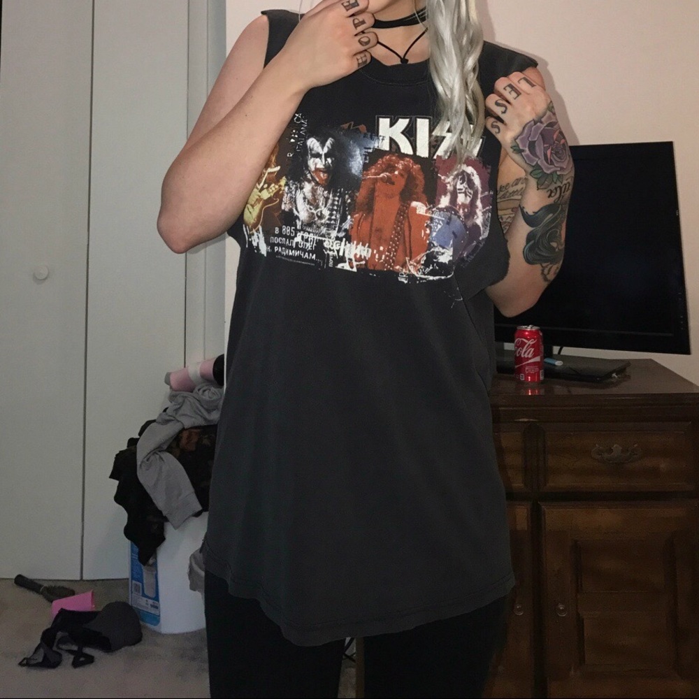 Vintage KISS remade tee