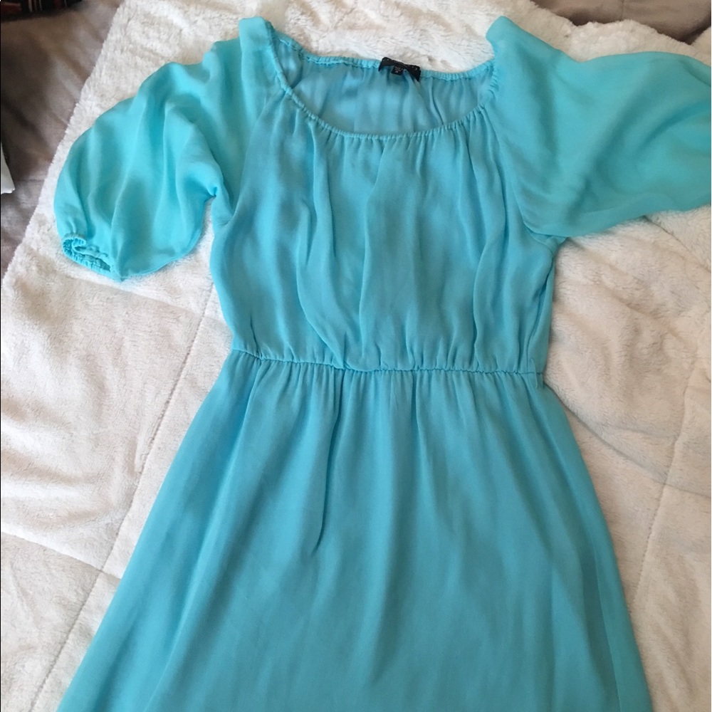 Knee length chiffon dress