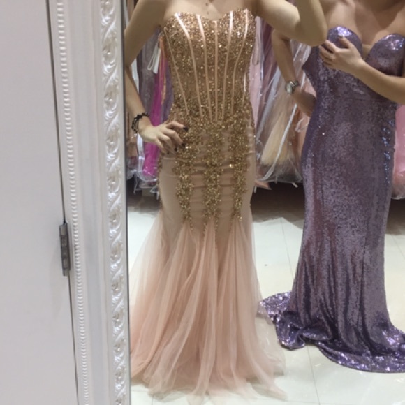 Prom dress! got it at castle couture best nj store - Picture 3 of 5