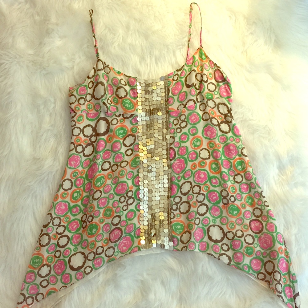 BCBGMAXAZRIA Aline silk camisole