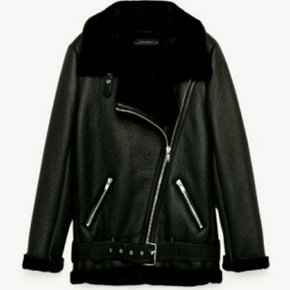 Zara aviator coat