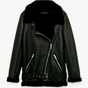 Zara aviator coat