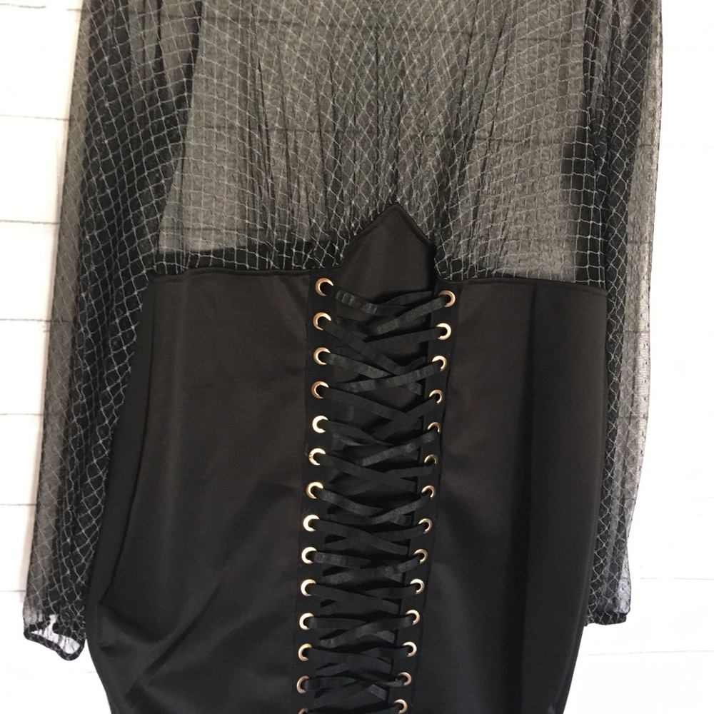 πnewπ Plus size fitted lace up skirt dress - Picture 4 of 5