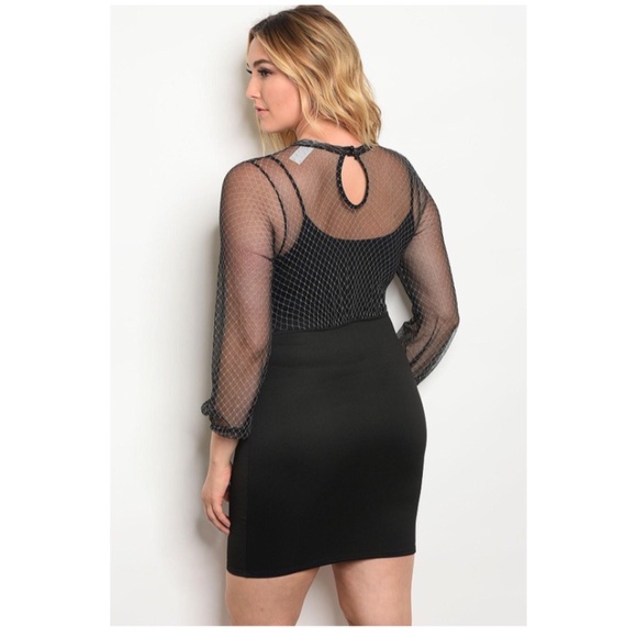 πnewπ Plus size fitted lace up skirt dress - Picture 2 of 5