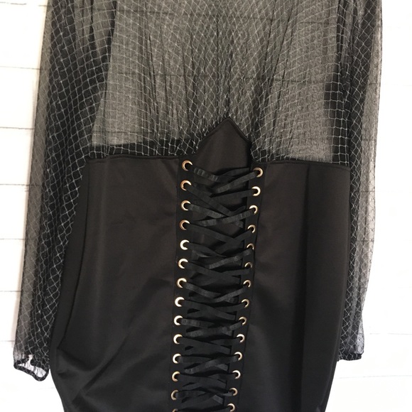 πnewπ Plus size fitted lace up skirt dress - Picture 4 of 5