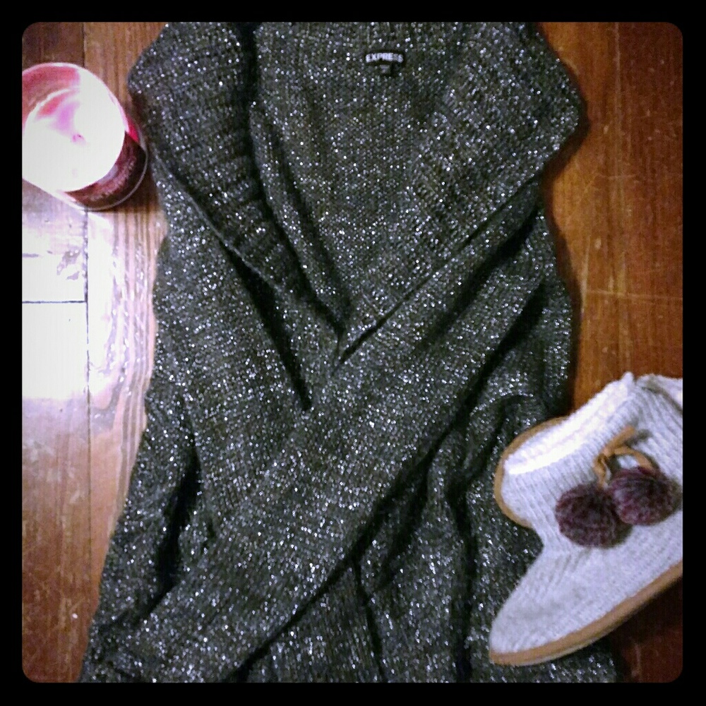 Silver Sparkly Express Sweater, S/P