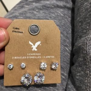 American Eagle 3 pack earrings