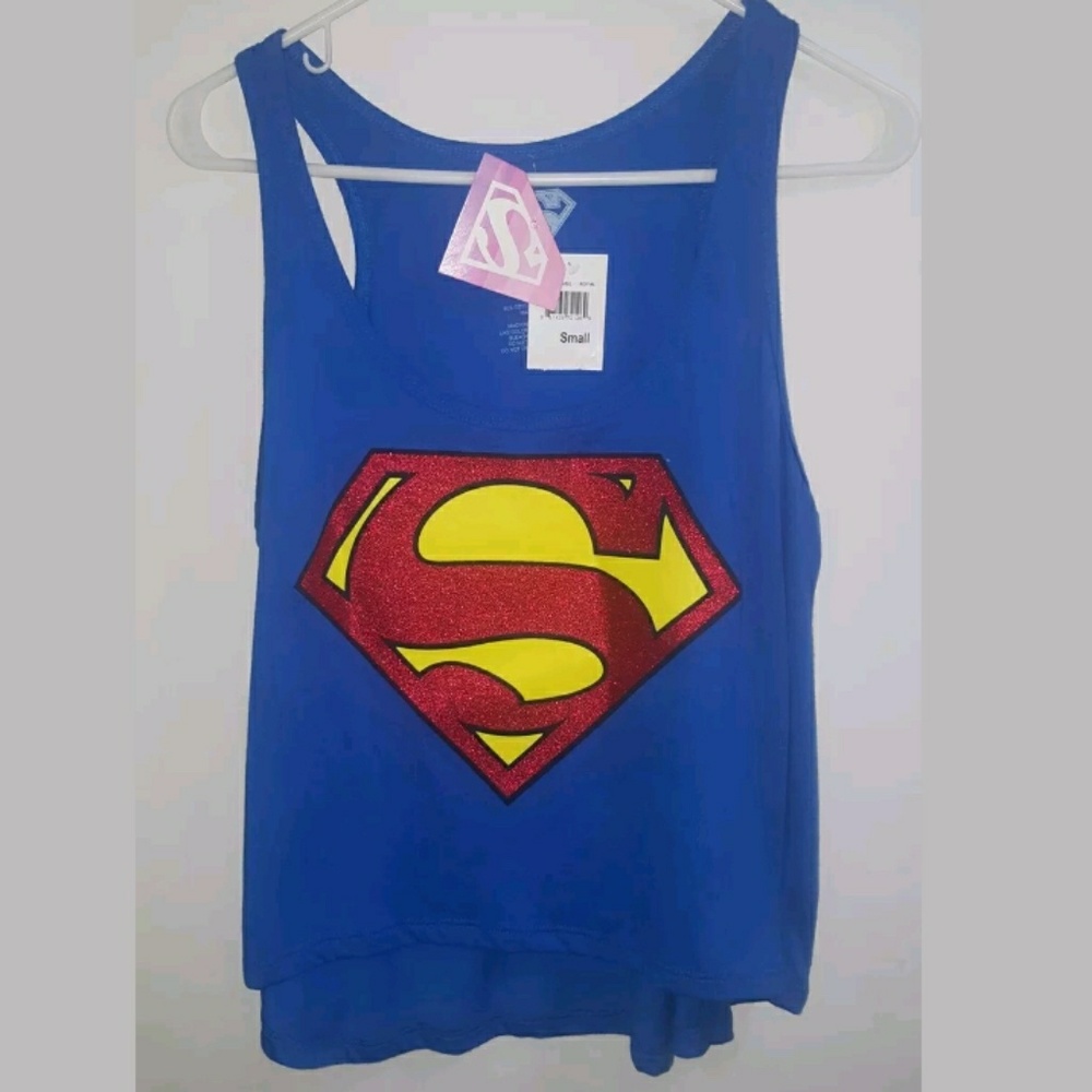 supergirl womens ideal Racerback Apperal Shiny Gli
