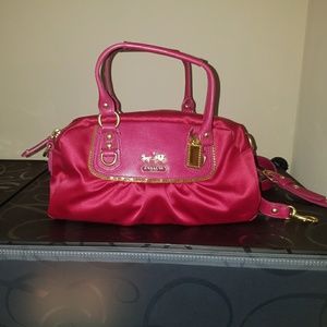 Coach satin amanda purse