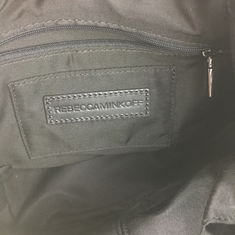 REBECCA MINKOFF Pebbled Leather /Canvas Backpack! - Picture 6 of 8